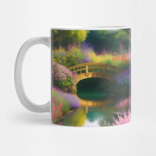 Lovely Floral Bridge in a Secret Garden Mug